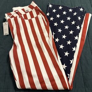 Judy Blue Flare High Rise 14W Red, White, & Blue